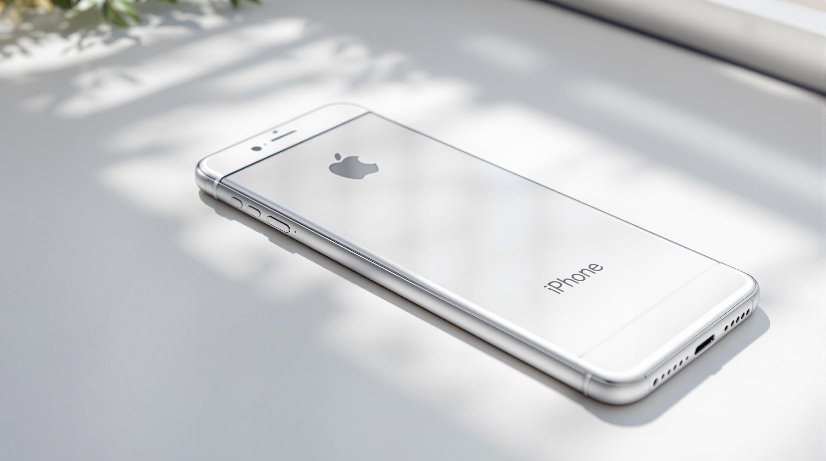 iPhone plateado moderno listo para desbloqueo AT&T